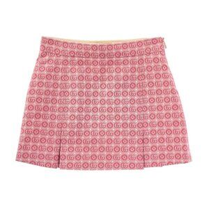 NWOT Gucci Kids Red Logo Jacquard Mini Skirt 8 Yrs